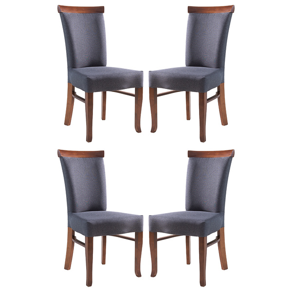 Kit 4 Cadeiras De Jantar Estofada Roma 48 X 102 Cm Sala Madei