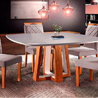 Kit 4 Cadeiras De Jantar Estofada Rosé Em Veludo Kare