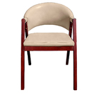 Kit 4 Cadeiras De Jantar Estofada Veludo Bege Madeira Maciça