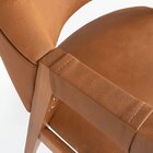 Kit 4 Cadeiras De Jantar Estofadas Em Madeira Maciça E Courin