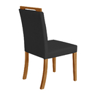 Kit 4 Cadeiras De Jantar Estofadas Veludo Preto Vitoria Base