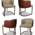 Kit 4 Cadeiras De Jantar Florença Compose Linho Castor E Cour