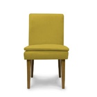 Kit 4 Cadeiras De Jantar Jade Suede Amarelo - Meu Lar Decoraç