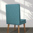 Kit 4 Cadeiras De Jantar Jade Suede Azul Turquesa - Meu Lar D