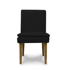 Kit 4 Cadeiras De Jantar Jade Suede Preto - Meu Lar Decorações