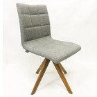 Kit 4 Cadeiras De Jantar Jaque Linho Cinza + Mesa Redonda 1 0