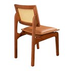 Kit 4 Cadeiras De Jantar Madeira 100% Maciça Tauari E Rattan