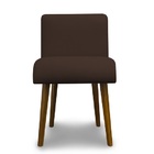 Kit 4 Cadeiras De Jantar Madri Suede Marrom - Meu Lar Decoraç