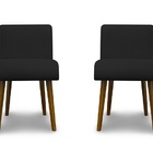 Kit 4 Cadeiras De Jantar Madri Suede Preto - Meu Lar Decoraçõ