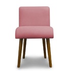 Kit 4 Cadeiras De Jantar Madri Suede Rosa - Meu Lar Decorações