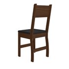 Kit 4 Cadeiras De Jantar Mdf Milano Amêndoa/preto