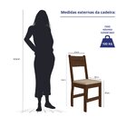 Kit 4 Cadeiras De Jantar Mdf Milano Amêndoa/savana