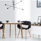 Kit 4 Cadeiras De Jantar Onda Moderna Confortável Versátil Sa