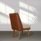 Kit 4 Cadeiras De Jantar Virgínia Composê Linho Bege E Couris