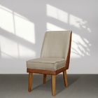 Kit 4 Cadeiras De Jantar Virgínia Composê Linho Castor E Cour