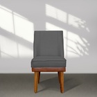 Kit 4 Cadeiras De Jantar Virgínia Composê Linho Grafite E Cou