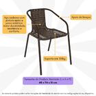 Kit 4 Cadeiras De Jardim Junco Sintético Multimóveis Cr8009