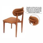 Kit 4 Cadeiras De Madeira Maciça E Estofada Liz Espresso Móve