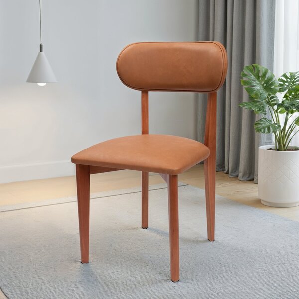 Kit 4 Cadeiras De Madeira Maciça E Estofada Liz Espresso Móve