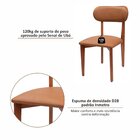 Kit 4 Cadeiras De Madeira Maciça E Estofada Liz Espresso Móve