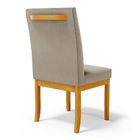 Kit 4 Cadeiras De Sala De Jantar Estofadas Gomes Madeira Maci