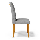 Kit 4 Cadeiras De Sala De Jantar Estofadas Veiga Madeira Maci