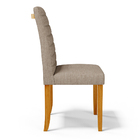 Kit 4 Cadeiras De Sala De Jantar Estofadas Veiga Madeira Maci