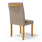 Kit 4 Cadeiras De Sala De Jantar Estofadas Veiga Madeira Maci
