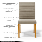 Kit 4 Cadeiras De Sala De Jantar Estofadas Veiga Madeira Maci