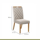 Kit 4 Cadeiras De Veludo Para Sala De Jantar Wood Belgica Mel