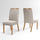 Kit 4 Cadeiras De Veludo Para Sala De Jantar Wood Belgica Mel