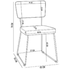 Kit 4 Cadeiras Decorativa Estofada Para Sala De Jantar Allana