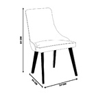 Kit 4 Cadeiras Decorativa Sala De Jantar Tower Linho Bege - G