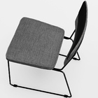 Kit 4 Cadeiras Decorativas Estofada Allana L02 Faixa Facto Pr