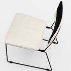 Kit 4 Cadeiras Decorativas Estofada Base De Aço Allana L02 Fa