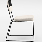 Kit 4 Cadeiras Decorativas Estofada Base De Aço Allana L02 Fa