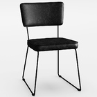 Kit 4 Cadeiras Decorativas Estofada Sala De Jantar Base Aço A