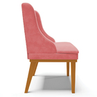 Kit 4 Cadeiras Decorativas Sala De Jantar Base Fixa De Madeir