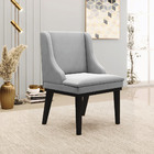 Kit 4 Cadeiras Decorativas Sala De Jantar Base Fixa De Madeir