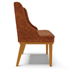 Kit 4 Cadeiras Decorativas Sala De Jantar Base Fixa De Madeir