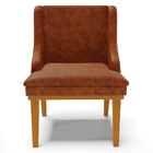 Kit 4 Cadeiras Decorativas Sala De Jantar Base Fixa De Madeir