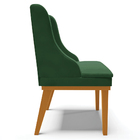 Kit 4 Cadeiras Decorativas Sala De Jantar Base Fixa De Madeir