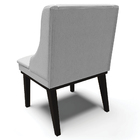 Kit 4 Cadeiras Decorativas Sala De Jantar Base Fixa De Madeir