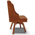 Kit 4 Cadeiras Decorativas Sala De Jantar Base Giratória De M