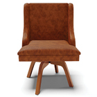 Kit 4 Cadeiras Decorativas Sala De Jantar Base Giratória De M