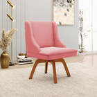 Kit 4 Cadeiras Decorativas Sala De Jantar Base Giratória De M