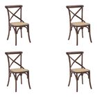 Kit 4 Cadeiras Decorativas Sala De Jantar Cozinha Danna Ratta