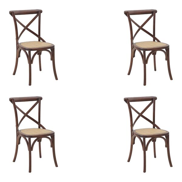 Kit 4 Cadeiras Decorativas Sala De Jantar Cozinha Danna Ratta