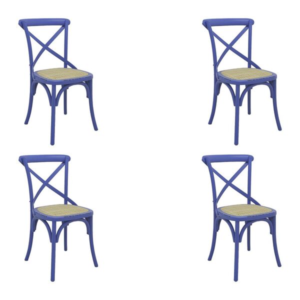 Kit 4 Cadeiras Decorativas Sala De Jantar Cozinha Danna Ratta