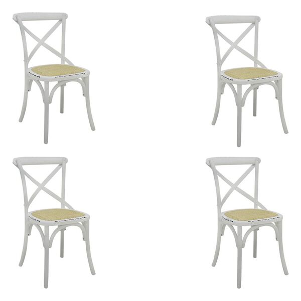 Kit 4 Cadeiras Decorativas Sala De Jantar Cozinha Danna Ratta